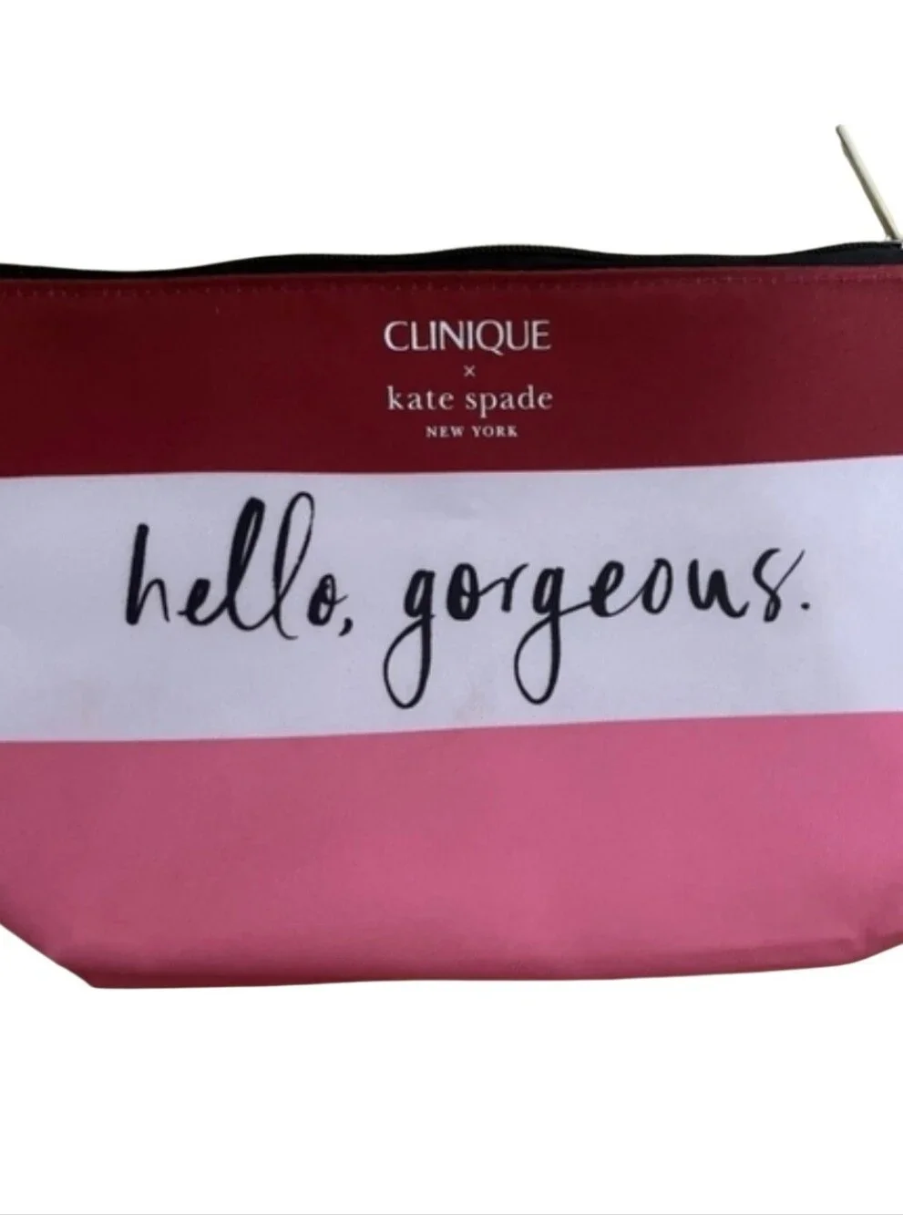 Clinique × Kate Spade Hello Gorgeous Makeup Bag